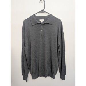 A6 Peter Millar Men's Gale Parkway Textured 3-Button  Sweater Size Large